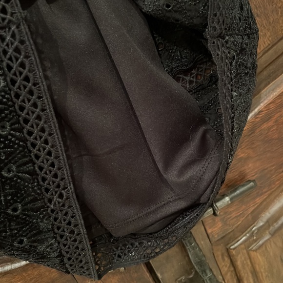 Black Velvet holiday Christmas Cocktail Dress - Girls 12 - Picture 6 of 6